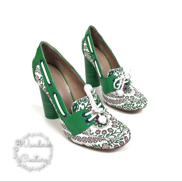 Tory Burch Shoes - Tory Burch Garden Party Fisher Floral Heels